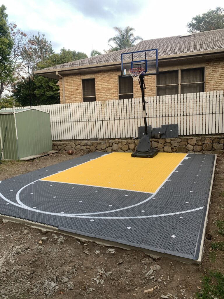 make your own basketball court at home