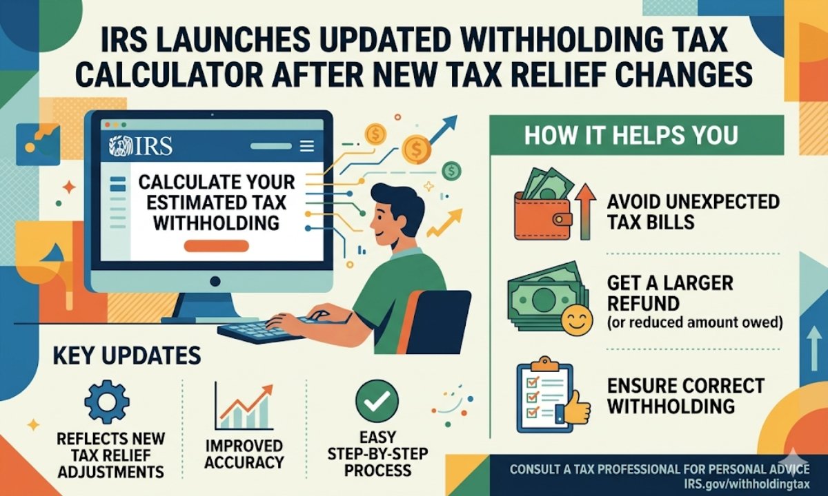 IRS Launches Updated Withholding Tax Calculator After New Tax Relief Changes